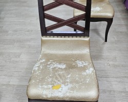 식탁 의자  천갈이 전ㆍ후